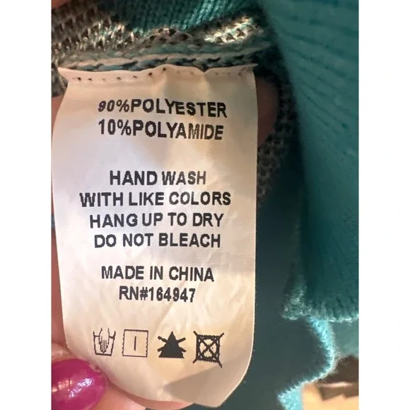 Western cowgirl Sterling Kreek Turquoise Aztec Cardigan Sweater Women's XL boho - Picture 9 of 9